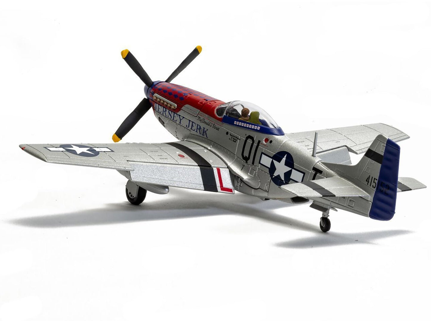 North American P - 51D Mustang Aircraft "Jersey Jerk 361st Fighter Squadron Martlesham Heath" United States Army Air Forces "The Aviation Archive" Series 1/72 Diecast Model by Corgi - Asmota