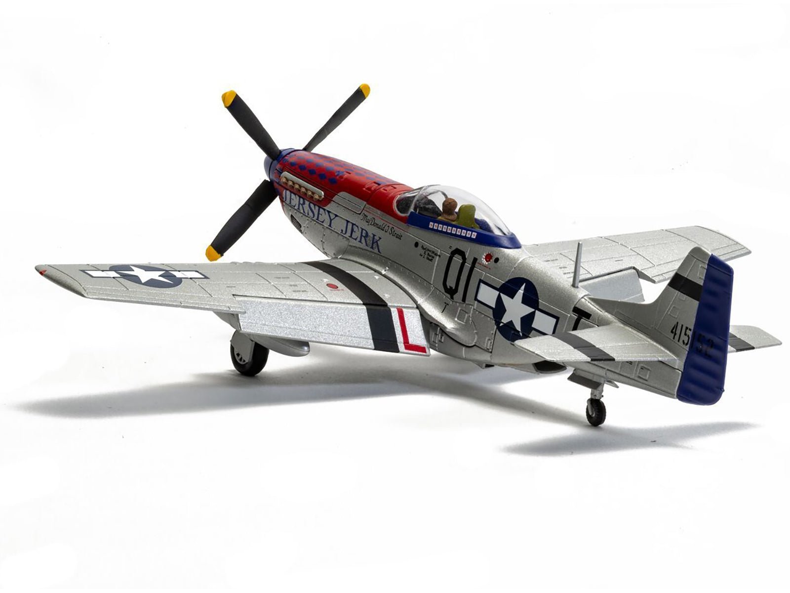 North American P - 51D Mustang Aircraft "Jersey Jerk 361st Fighter Squadron Martlesham Heath" United States Army Air Forces "The Aviation Archive" Series 1/72 Diecast Model by Corgi - Asmota