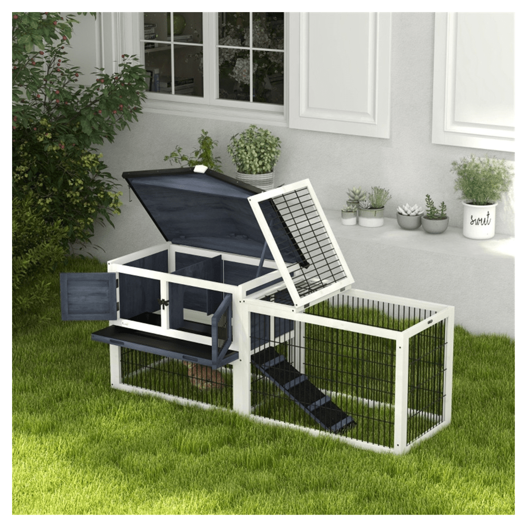 Outdoor Rabbit Hutch - Asmota