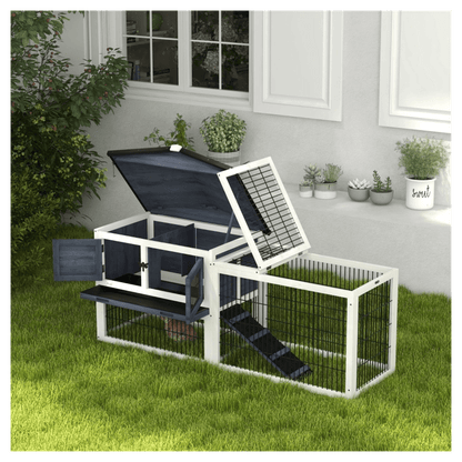 Outdoor Rabbit Hutch - Asmota