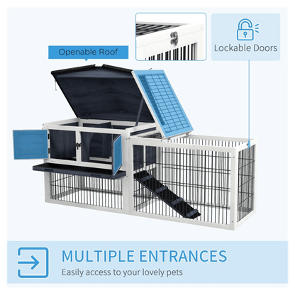 Outdoor Rabbit Hutch - Asmota