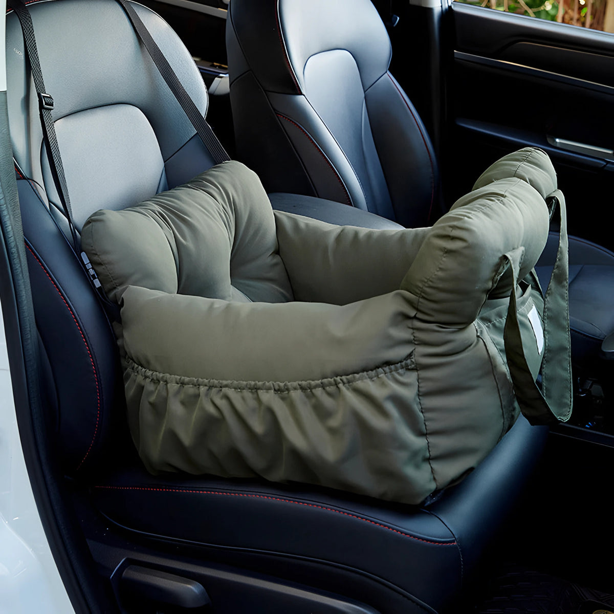Multifunctional Dog Car Bed Safety Seat with Memory Foam