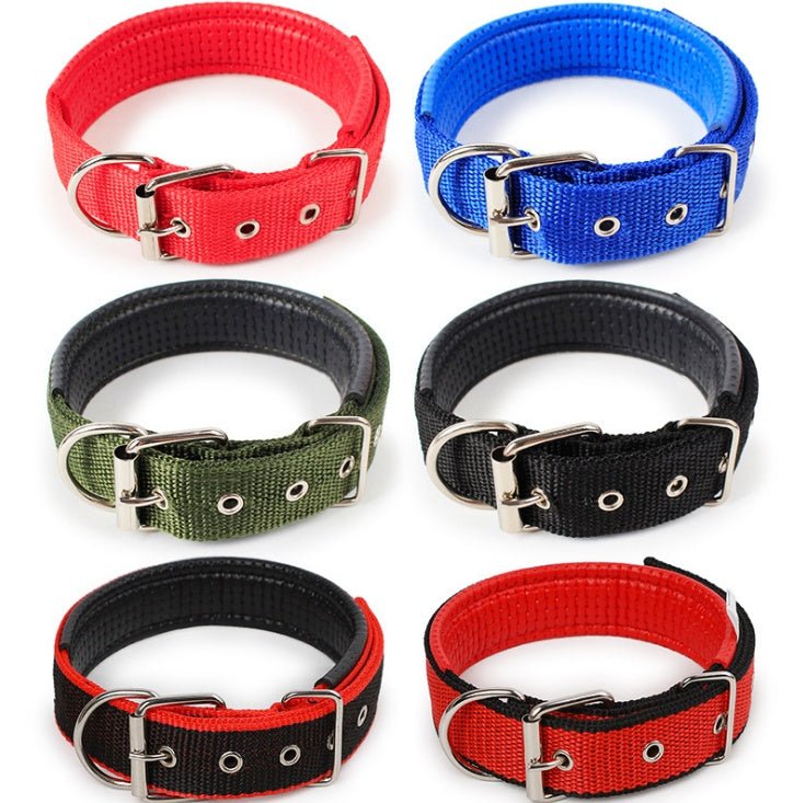 Pet collar soft leather lining polypropylene pet foam collar - Asmota