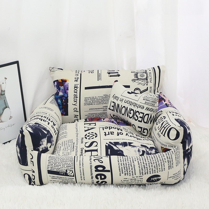Pet Supplies Autumn And Winter Sofa Pet Nest Canvas - Asmota