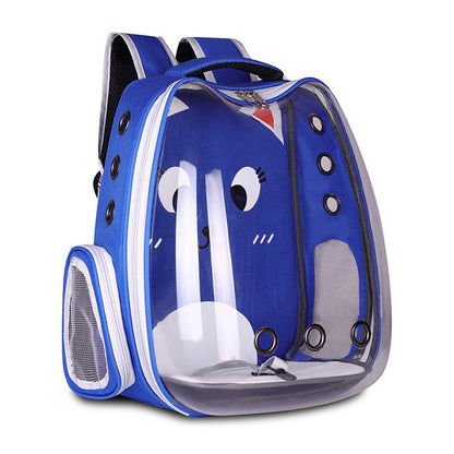 Pet Supplies Pet Backpack Convenient Pet Space Bag Breathable Shoulder Cat Bag Dog Bag - Asmota