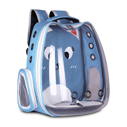 Pet Supplies Pet Backpack Convenient Pet Space Bag Breathable Shoulder Cat Bag Dog Bag - Asmota