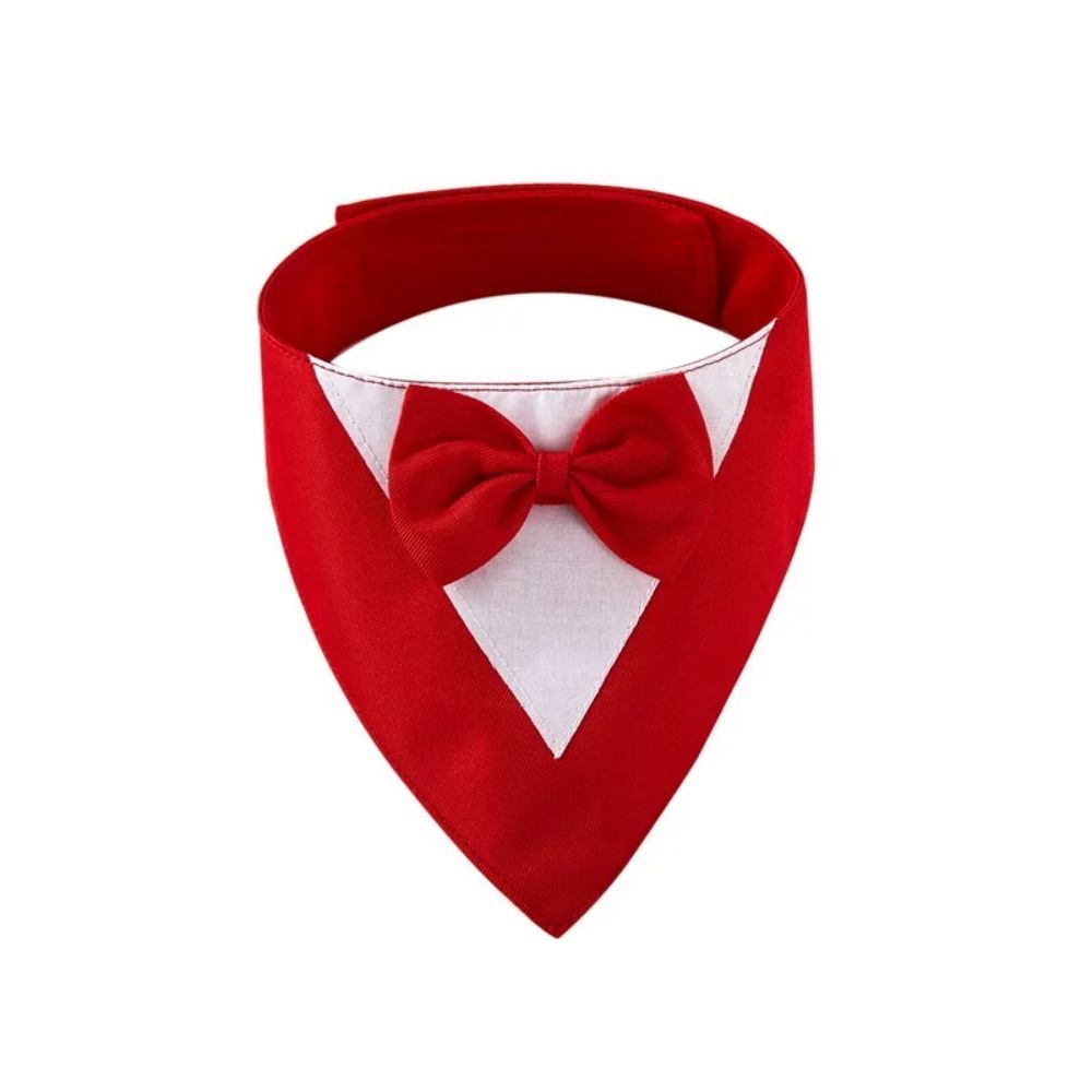 Pet Triangle Bib Bow Saliva Towel Pet Collar Dog Clothing Cat Puppy Scarf Bib Dogs Pets Accessories Dog Collar Harness - Asmota