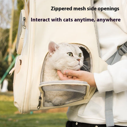 Pet Triangle Cat Bag Breathable Comfortable Portable Large Capacity - Asmota