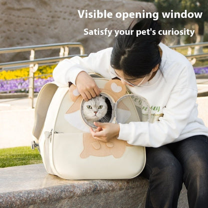 Pet Triangle Cat Bag Breathable Comfortable Portable Large Capacity - Asmota