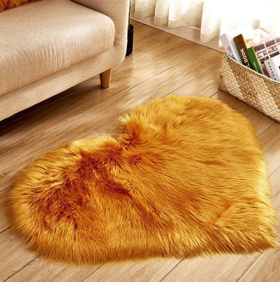 Plush Heart Shaped Carpet Non - Slip Mat Fluffy Rug Floor Mat Blanket Sofa Cushion Foot Pad Carpets For Living Room Home Decor - Asmota