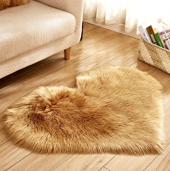 Plush Heart Shaped Carpet Non - Slip Mat Fluffy Rug Floor Mat Blanket Sofa Cushion Foot Pad Carpets For Living Room Home Decor - Asmota