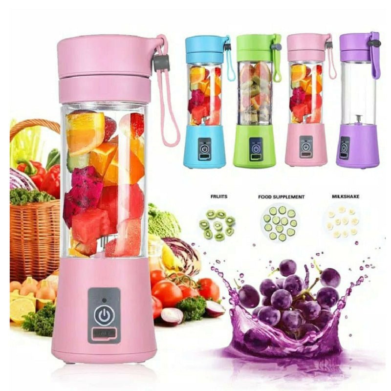 Portable Blender With USB Rechargeable Mini Kitchen Fruit Juice Mixer Home Simple Portable Electric Mini Juicer - Asmota