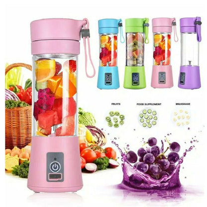 Portable Blender With USB Rechargeable Mini Kitchen Fruit Juice Mixer Home Simple Portable Electric Mini Juicer - Asmota