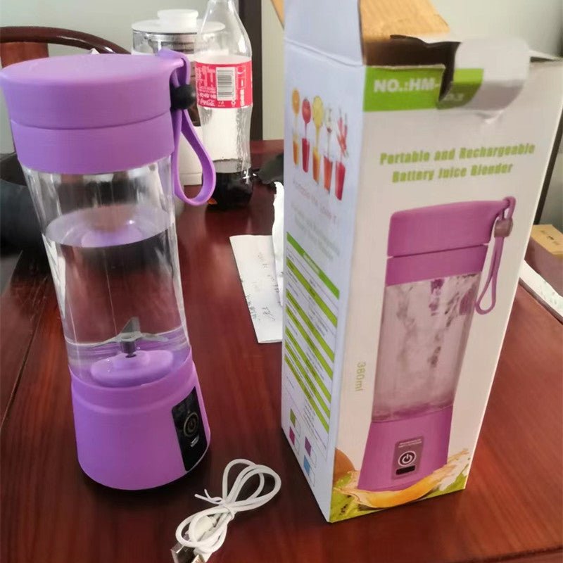 Portable Blender With USB Rechargeable Mini Kitchen Fruit Juice Mixer Home Simple Portable Electric Mini Juicer - Asmota