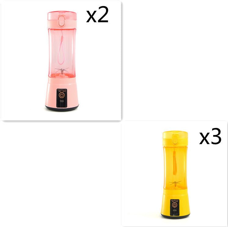 Portable Electric Fruit Juicer Wireless USB Rechargeable Mini Mixer Multifunction Summer Smoothie Blender Machine Kitchen Supplies - Asmota