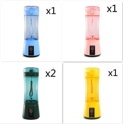 Portable Electric Fruit Juicer Wireless USB Rechargeable Mini Mixer Multifunction Summer Smoothie Blender Machine Kitchen Supplies - Asmota