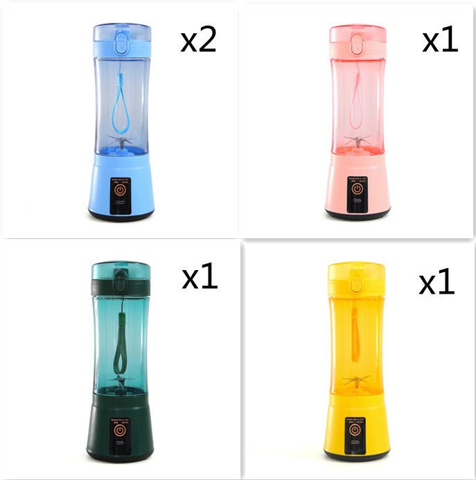 Portable Electric Fruit Juicer Wireless USB Rechargeable Mini Mixer Multifunction Summer Smoothie Blender Machine Kitchen Supplies - Asmota