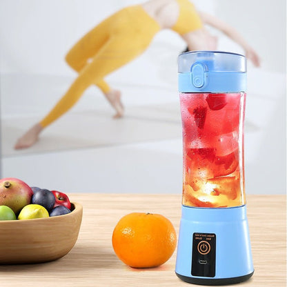 Portable Electric Fruit Juicer Wireless USB Rechargeable Mini Mixer Multifunction Summer Smoothie Blender Machine Kitchen Supplies - Asmota