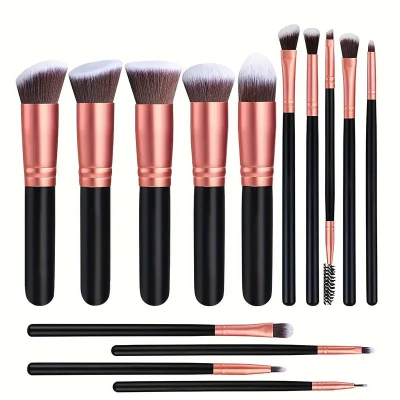 Professional 3/14/16Pcs Makeup Brushes Set Soft Fluffy Eye Shadow Foundation Concealer Blending Blush Brushes Women Beauty Tools - Asmota