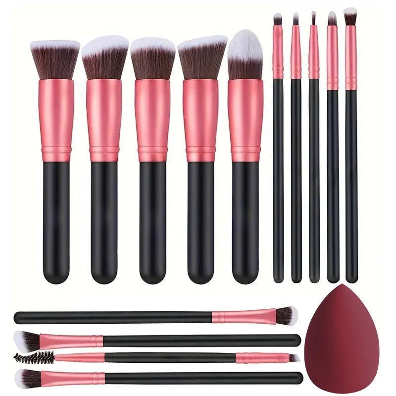 Professional 3/14/16Pcs Makeup Brushes Set Soft Fluffy Eye Shadow Foundation Concealer Blending Blush Brushes Women Beauty Tools - Asmota