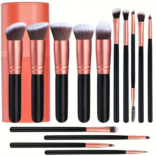 Professional 3/14/16Pcs Makeup Brushes Set Soft Fluffy Eye Shadow Foundation Concealer Blending Blush Brushes Women Beauty Tools - Asmota