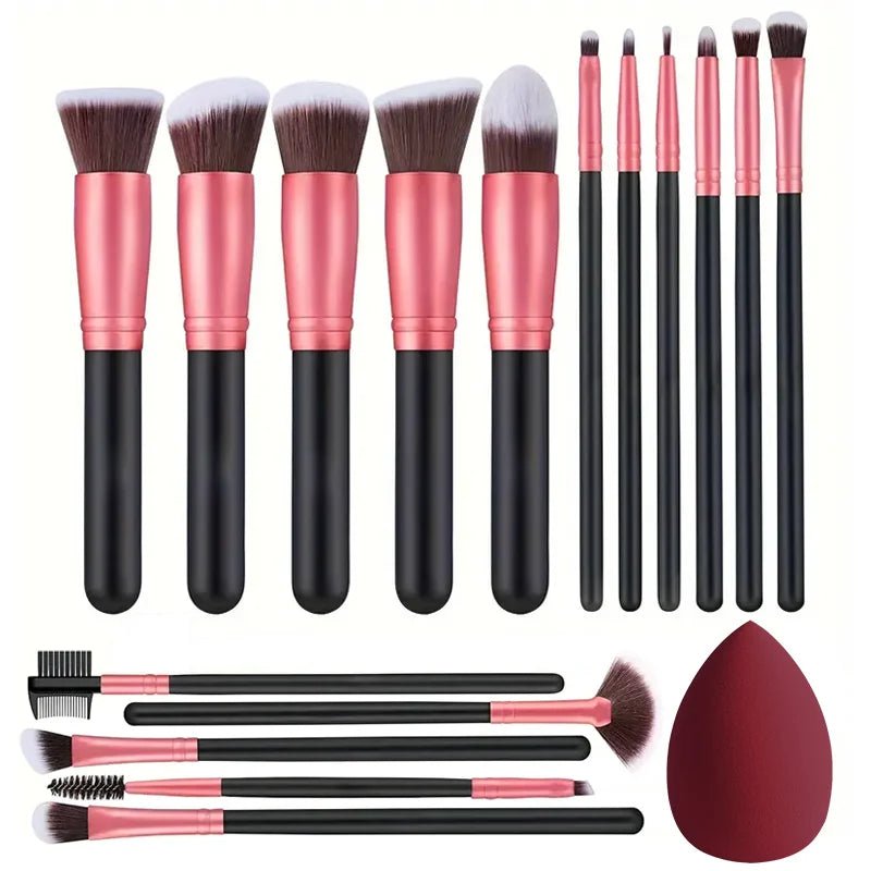 Professional 3/14/16Pcs Makeup Brushes Set Soft Fluffy Eye Shadow Foundation Concealer Blending Blush Brushes Women Beauty Tools - Asmota