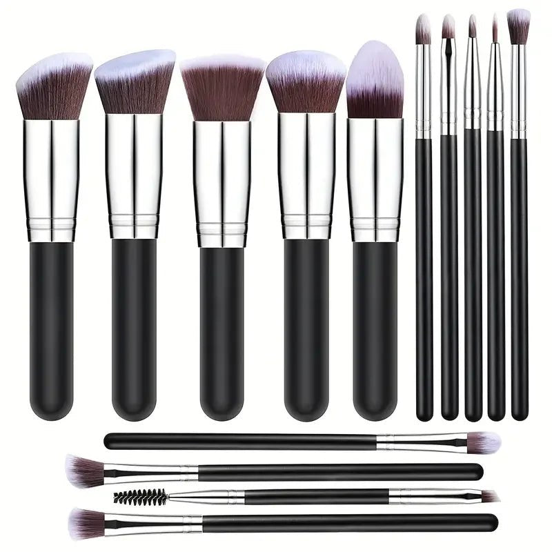 Professional 3/14/16Pcs Makeup Brushes Set Soft Fluffy Eye Shadow Foundation Concealer Blending Blush Brushes Women Beauty Tools - Asmota