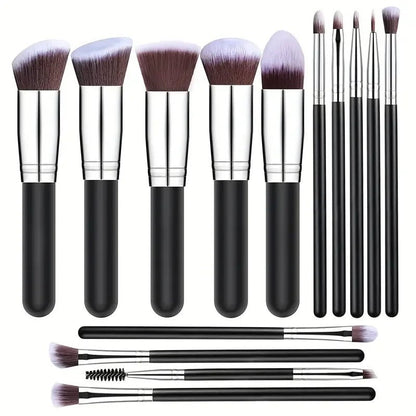 Professional 3/14/16Pcs Makeup Brushes Set Soft Fluffy Eye Shadow Foundation Concealer Blending Blush Brushes Women Beauty Tools - Asmota