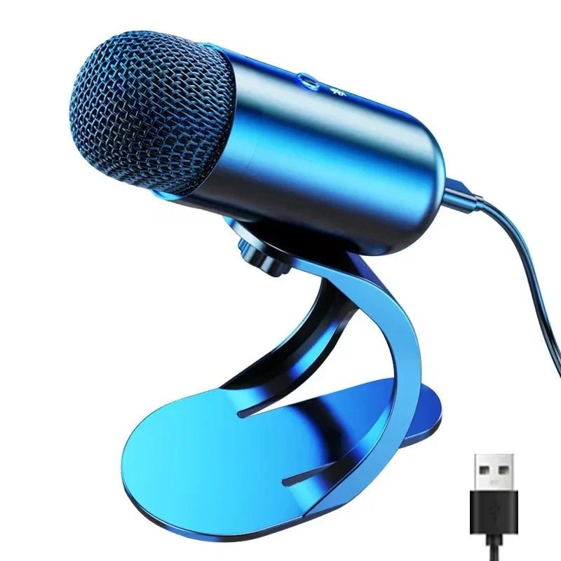 Professional USB Condenser Conference Microphone Desktop Mic Computer Gaming Microphone for Podcast Recording Studio Streaming - Asmota