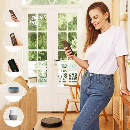 Proscenic 850T Smart Robot Cleaner 3000Pa Suction Three Cleaning Modes 250ml Dust Collector 200ml Electric Water Tank Alexa Google Home App Control - Asmota