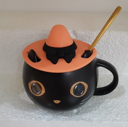 Pumpkin Covered Spoon Couple Gift Mug - Asmota