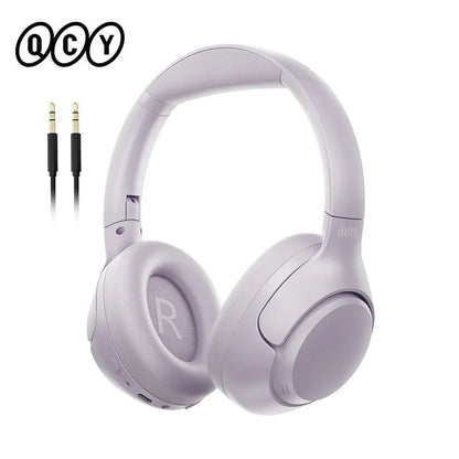 QCY H3 ANC 43dB Active Noise Cancellation Headphones Hi - Res Audio Wireless Earphones Bluetooth 5.4 Over the Ear Headsets 60Hrs - Asmota