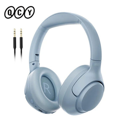 QCY H3 ANC 43dB Active Noise Cancellation Headphones Hi - Res Audio Wireless Earphones Bluetooth 5.4 Over the Ear Headsets 60Hrs - Asmota