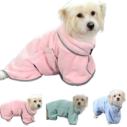Quick - drying Pet Absorbent Towel Dog Bathrobe Pet Dog Bath Towel For Dogs Cats Microfiber Absorbent Pet Drying Towel Pet Supplies Pet Products - Asmota
