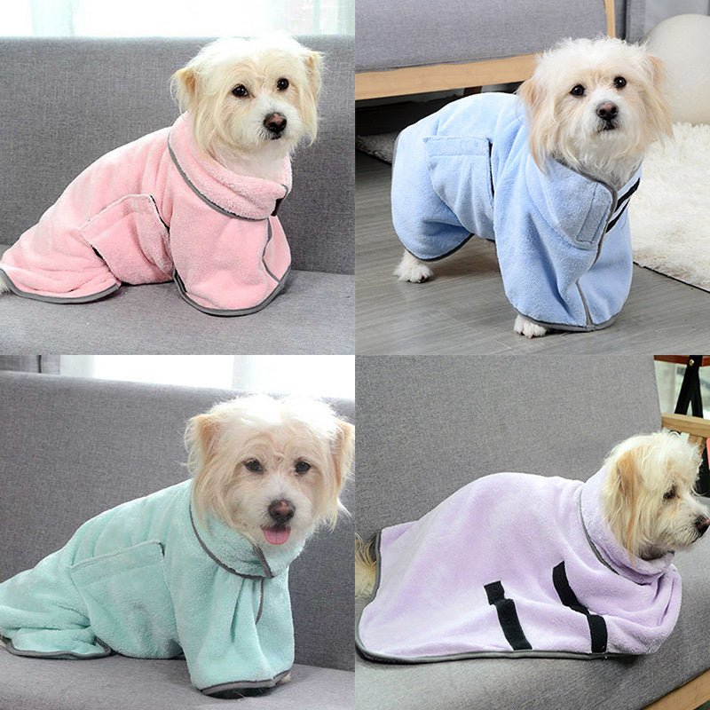 Quick - drying Pet Absorbent Towel Dog Bathrobe Pet Dog Bath Towel For Dogs Cats Microfiber Absorbent Pet Drying Towel Pet Supplies Pet Products - Asmota