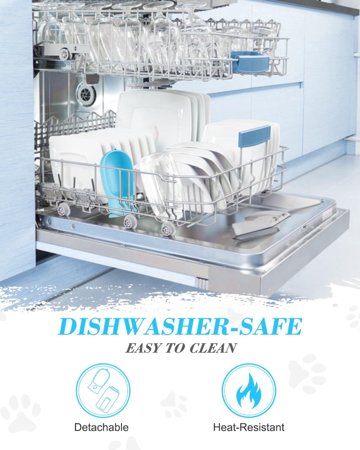 Ravel Puppy Water Bowl Dog Water Bottle With Food Container Portable Pet Dispenser Dog Stuff Accessories Items Puppy Essentials Necessities For Yorkie Chihuahua Cat Walking And Hiking - Asmota