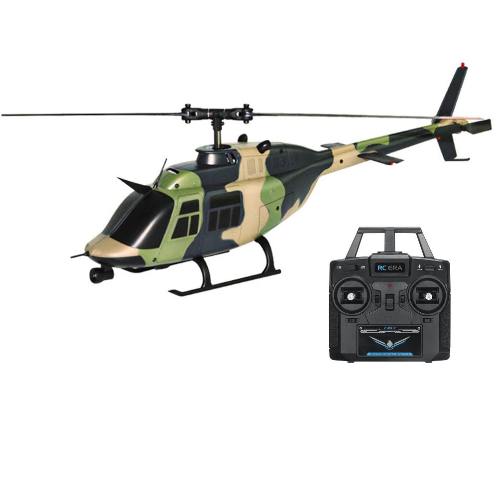 RC ERA C138 Bell 206 2.4G 6CH 6 - Axis Gyro 1:33 Scale Altitude Hold Flybarless RC Helicopter RTF - Asmota