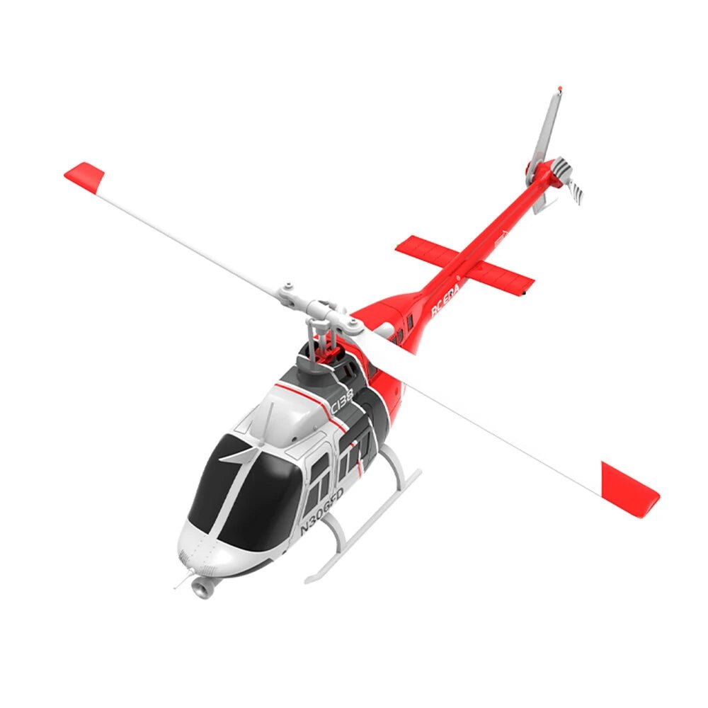 RC ERA C138 Bell 206 2.4G 6CH 6 - Axis Gyro 1:33 Scale Altitude Hold Flybarless RC Helicopter RTF - Asmota