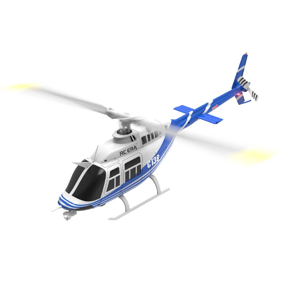 RC ERA C138 Bell 206 2.4G 6CH 6 - Axis Gyro 1:33 Scale Altitude Hold Flybarless RC Helicopter RTF - Asmota