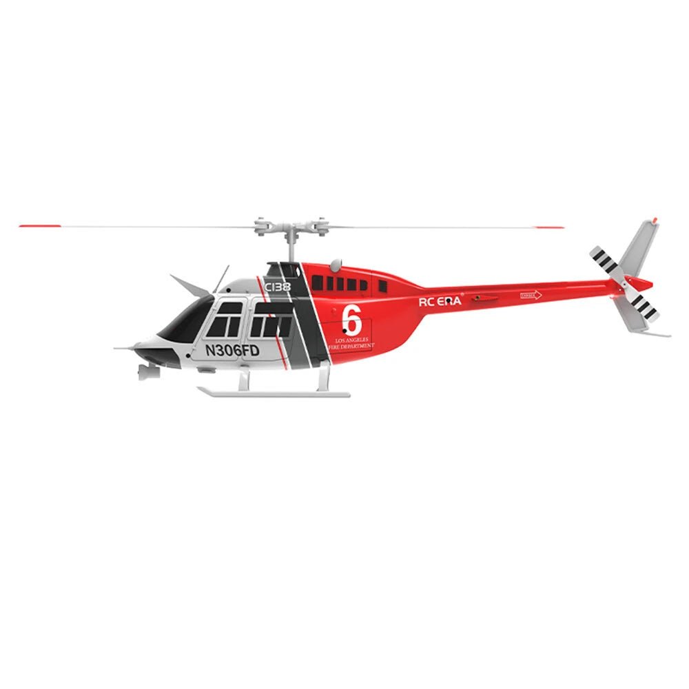 RC ERA C138 Bell 206 2.4G 6CH 6 - Axis Gyro 1:33 Scale Altitude Hold Flybarless RC Helicopter RTF - Asmota