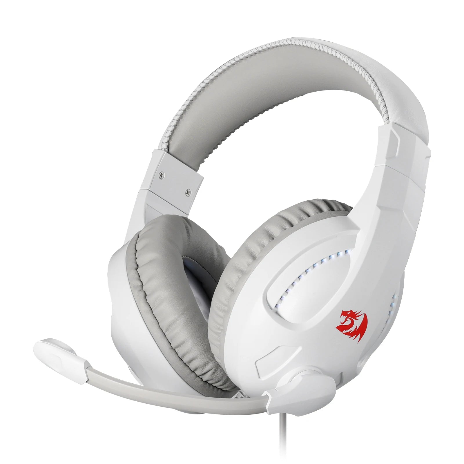 Redragon H211 Cronus White Wired Gaming Headset, Stereo Surround Sound, Noise - Canceling Microphone, Dynamic RGB Backlight, - Asmota