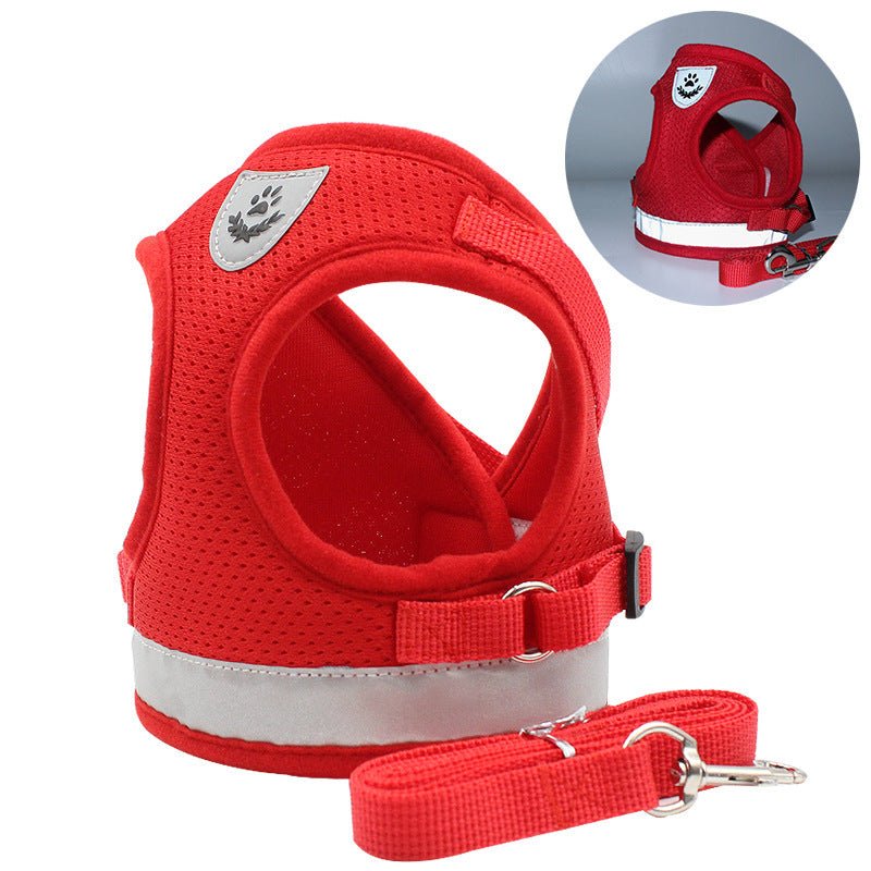 Reflective And Breathable Pet Chest Strap - Asmota