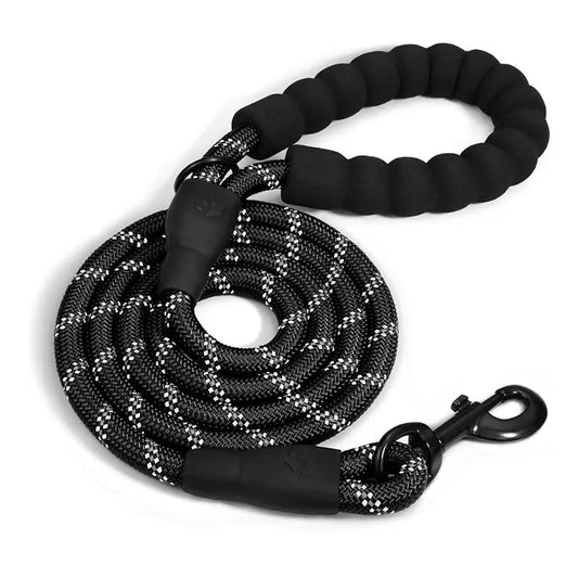 Reflective Dog Leash Traction Rope for Strong Big Small Medium Dog Safety Comfortable Durable Padded Handle Pet Accessories - Asmota