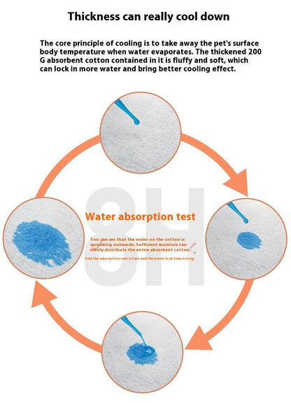 Reflective Pet Cooling Clothes Chest Strap - Asmota