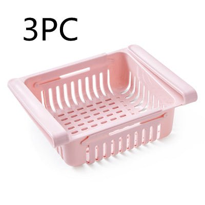 Refrigerator Storage Basket Stretchable Multifunction Kitchen Refrigerator Storage Box - Asmota