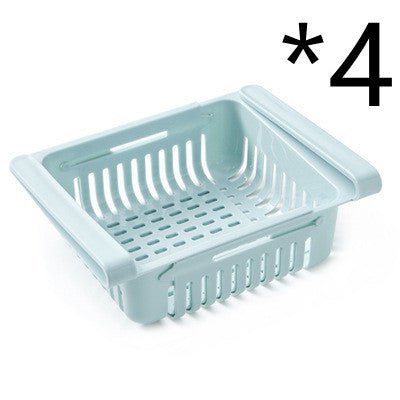 Refrigerator Storage Basket Stretchable Multifunction Kitchen Refrigerator Storage Box - Asmota
