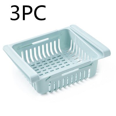 Refrigerator Storage Basket Stretchable Multifunction Kitchen Refrigerator Storage Box - Asmota