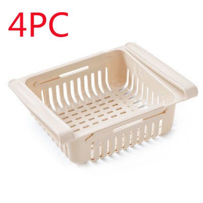 Refrigerator Storage Basket Stretchable Multifunction Kitchen Refrigerator Storage Box - Asmota