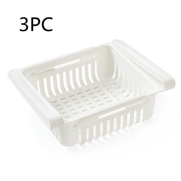 Refrigerator Storage Basket Stretchable Multifunction Kitchen Refrigerator Storage Box - Asmota