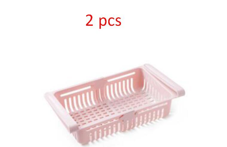 Refrigerator Storage Basket Stretchable Multifunction Kitchen Refrigerator Storage Box - Asmota